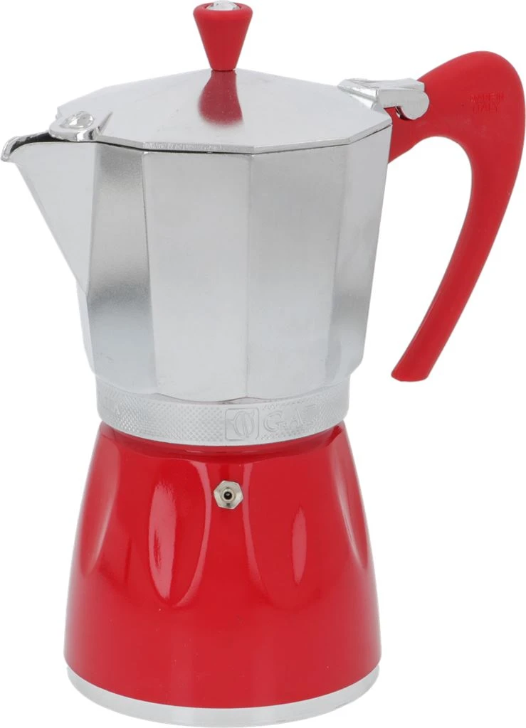 G.A.T. Moka Delizia 9-Cup Moka Pot - Red 1 G.A.T. Moka Delizia 9-Cup Moka Pot - Red