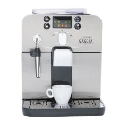 Gaggia Brera Cappuccino Espresso Machine In Silver -Brewroast Deals Store 5821 original gaggia brera espresso machine in black center 2 9258b9ae f74e 472d a8ab e98f0f68853d
