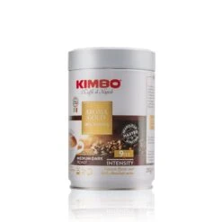 Kimbo Il Caffe Di Napoli Aroma Gold 100% Arabica Ground 250g - Tin -Brewroast Deals Store AromaGold250gGroundCan Angled