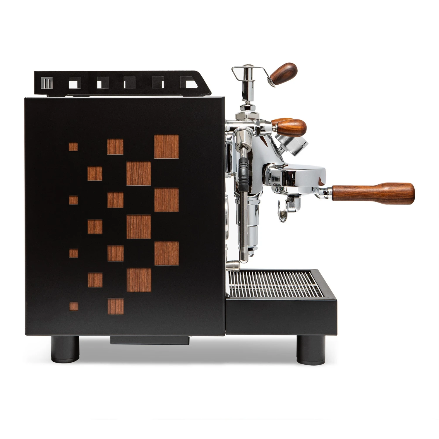 Bezzera Aria PID Espresso Machine With Flow Control - Black With Rosewood 2 Bezzera Aria PID Espresso Machine With Flow Control - Black With Rosewood - Image 2
