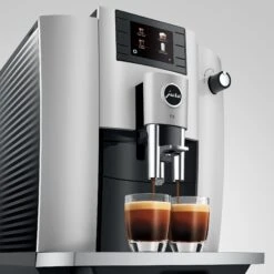 JURA E6 Automatic Espresso Machine In Platinum (NAA) -Brewroast Deals Store E6 emo Pl 2EspPrep en