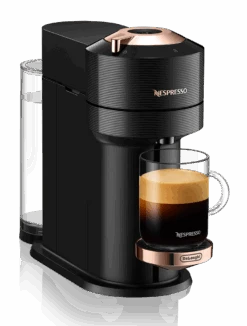 Nespresso Vertuo Next Premium Espresso Machine By DeLonghi With Aeroccino - Black Rose Gold -Brewroast Deals Store ENV120BAE 01