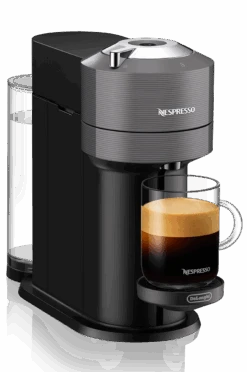 Nespresso Vertuo Next Espresso Machine By DeLonghi With Aeroccino - Grey -Brewroast Deals Store ENV120GYAE 01
