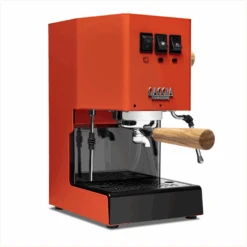 Gaggia Classic Evo Pro Espresso Machine In Lobster Red With Olive Wood 10 Gaggia Classic Evo Pro Espresso Machine In Lobster Red With Olive Wood -Brewroast Deals Store GACLASSICEVOPROORGOW Lobster Olive SingleEVO 1153