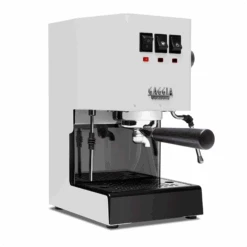 Gaggia Classic Evo Pro Espresso Machine In Polar White With Blackened Oak 9 Gaggia Classic Evo Pro Espresso Machine In Polar White With Blackened Oak -Brewroast Deals Store GACLASSICEVOPROWHTBO White Oak Single EVO 1153