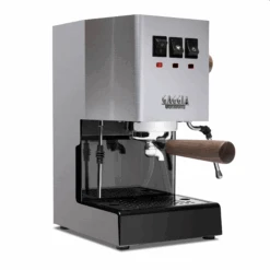 Gaggia Classic Evo Pro Semi-Automatic Espresso Machine With Walnut -Brewroast Deals Store GACLASSICEVOPROWL Stainless Walnut Single EVO 1153