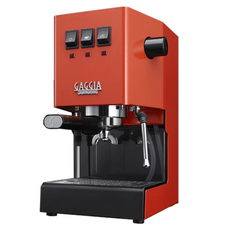 Gaggia Classic Pro Espresso Machine In Lobster Red 1 Gaggia Classic Pro Espresso Machine In Lobster Red