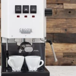 Gaggia Classic Evo Pro Espresso Machine In Polar White With Blackened Oak 11 Gaggia Classic Evo Pro Espresso Machine In Polar White With Blackened Oak -Brewroast Deals Store IMG 4127 66f55b73 72c1 4d9f 8754 5841da0211f3