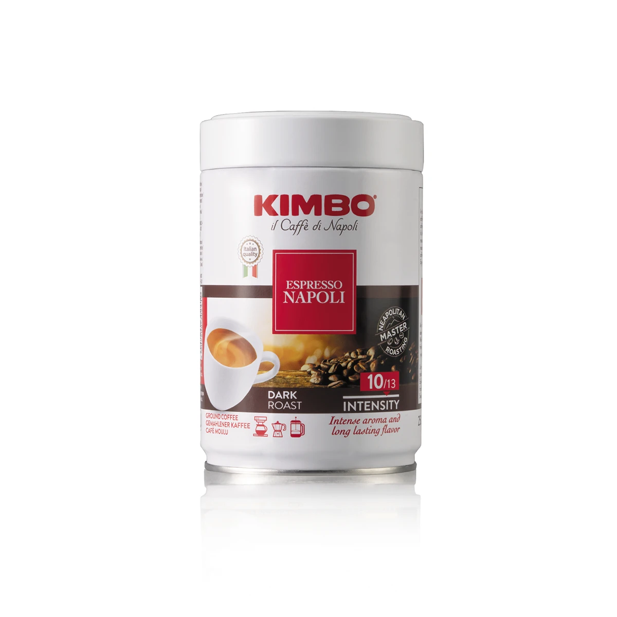 Kimbo Il Caffe Di Napoli Espresso Napoli Ground 250g - Tin 1 Kimbo Il Caffe Di Napoli Espresso Napoli Ground 250g - Tin