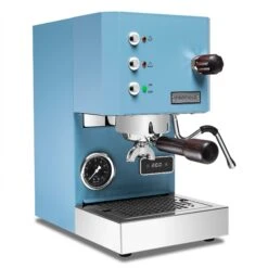 Profitec GO Espresso Machine - Blue With Blackened Oak