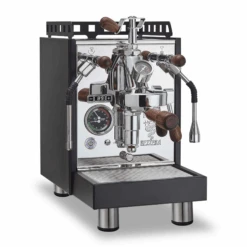 Bezzera Aria PID Espresso Machine With Flow Control - Total Black With Rosewood
