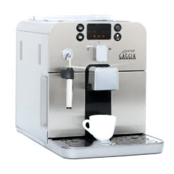 Gaggia Brera Espresso Machine In Silver -Brewroast Deals Store brera right facing