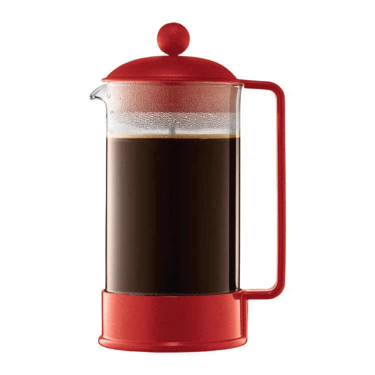 Bodum 8-cup Brazil French Press In Red 1 Bodum 8-cup Brazil French Press In Red